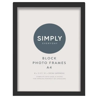 Simply Everyday A4 Block Frames 3pk - Black 2 Simply Everyday A4 Block Frames 3pk - Black - Image 2