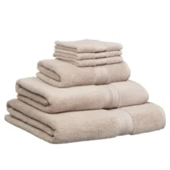 B&M Signature Zero Twist Hand Towel - Biscuit -Cheap Warm House Furnish Store 317226 317228 317231 317233 Signature Zero Twist biscuit towels 1