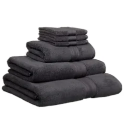 B&M Signature Zero Twist Hand Towel - Charcoal -Cheap Warm House Furnish Store 317249 317250 319251 319252 Signature Zero Twist charcoal towels 4