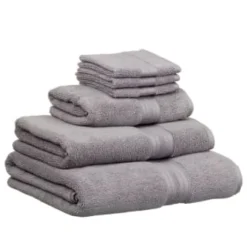 B&M Signature Zero Twist Bath Towel - Grey -Cheap Warm House Furnish Store 3172653 317254 317255 317256 Signature Zero Twist grey towels 3