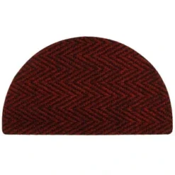 B&M Half Moon Indoor Chevron Doormat 40 X 70cm -Cheap Warm House Furnish Store 319759 Half Moon Indoor Chevron Mat 40x70cm red