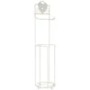 B&M Heart Toilet Roll Caddy - White