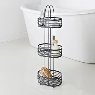 Addis Powder Coated 3 Tier Caddy - Black 1 Addis Powder Coated 3 Tier Caddy - Black