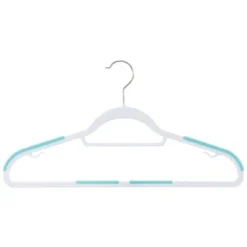 B&M Addis Non-Slip Hangers 6pk - Multi Colour -Cheap Warm House Furnish Store 333092 addis 6pk non slip hangers colour 4