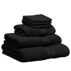 B&M Signature Bath Towel - Black 5 B&M Signature Bath Towel - Black -Cheap Warm House Furnish Store 337604 337633 337634 337636 signature zero twist towels black