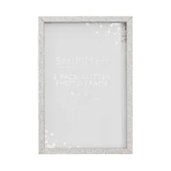 B&M Glitter Photo Frames 4 X 6" 2pk -Cheap Warm House Furnish Store 343242 glitter photo grame 2pk 3