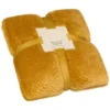 B&M Oversized Waffle Throw - Ochre