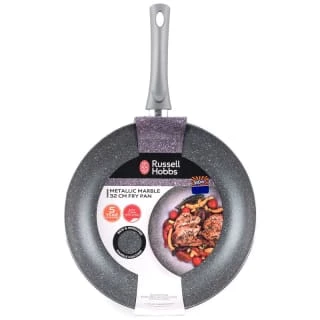 Russell Hobbs Metallic Marble Frying Pan 32cm 1 Russell Hobbs Metallic Marble Frying Pan 32cm