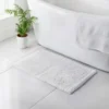 B&M Signature Microfibre Noodle Bath Mat - White