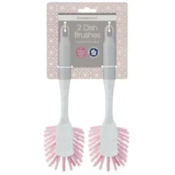 B&M Dish Brushes 2pk - Blush -Cheap Warm House Furnish Store 345628 2 printed dish brushes blush 3