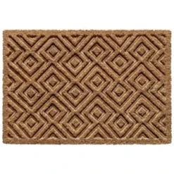 B&M Embossed Coir Doormat 40 X 60cm