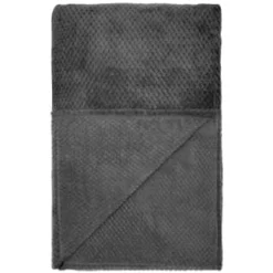 Simply Everyday Waffle Throw - Charcoal -Cheap Warm House Furnish Store 348798 simply waffle throw charcoal