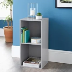 Lokken 2 Cube Shelving Unit - Grey