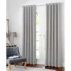 B&M Colorado Hopsack Fully Lined Eyelet Curtains 46 X 54" - Silver