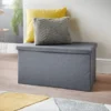 B&M Grey Coffee Table Ottoman