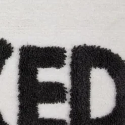 Get Naked Tufted Bath Mat - White -Cheap Warm House Furnish Store 351414 urban tropics slogan tufted bathmat get naked 2