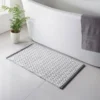 B&M Diamond Woven Bath Mat - Grey