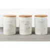 B&M Marble Effect Kitchen Canisters 3pc