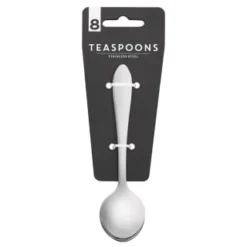 B&M Stainless Steel Teaspoons 8pk