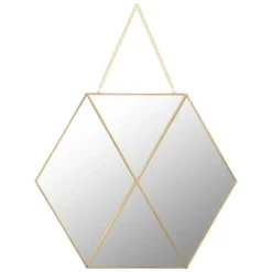 B&M Hanging Hexagon Mirror