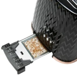 Goodmans Textured 2 Slice Toaster - Black & Rose Gold -Cheap Warm House Furnish Store 358961 goodmans textured toaster black rose gold 4