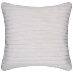 B&M Arctic Sable Faux Fur Cushion 48 X 48cm - Cream