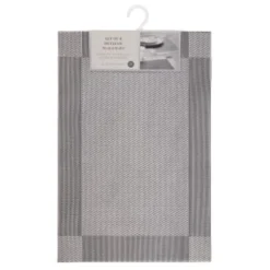B&M Metallic Woven Placemats - Silver 4pk -Cheap Warm House Furnish Store 363869 4pk silver metallic woven placemats
