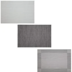 B&M Metallic Woven Placemats - Charcoal 4pk -Cheap Warm House Furnish Store 363876 363869 380285 4pk silver metallic woven main