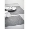 B&M Metallic Woven Placemats - Charcoal 4pk