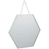 B&M Hanging Hexagon Mirror - Silver