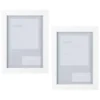 B&M Block Photo Frame 5 X 7" 2pk - White