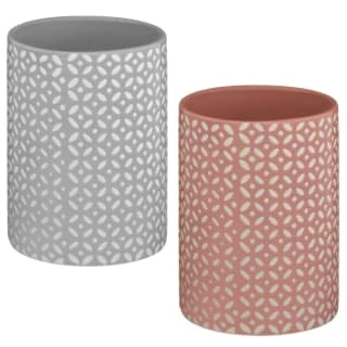 B&M Mosaic Tumbler - Grey 2 B&M Mosaic Tumbler - Grey - Image 2
