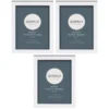 Simply Everyday 5 X 7" Block Frames 3pk - White