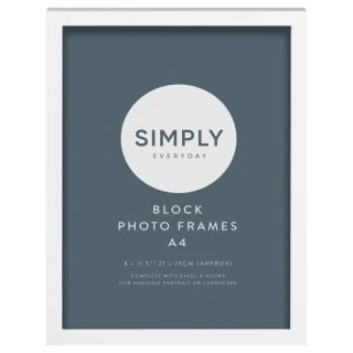 Simply Everyday A4 Block Frames 3pk - White 2 Simply Everyday A4 Block Frames 3pk - White - Image 2