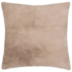 B&M Aspen Faux Fur Cushion - Dark Mink