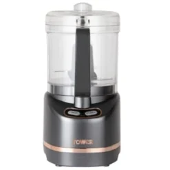 Tower Compact Food Processor 400ml - Grey & Rose Gold -Cheap Warm House Furnish Store 371731 tower compact food processor