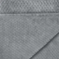 Waffle Faux Fur Throw - Grey -Cheap Warm House Furnish Store 372931 heritage collection waffle faux fur throw 130x160cm 2