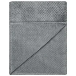 Waffle Faux Fur Throw - Grey -Cheap Warm House Furnish Store 372931 heritage collection waffle faux fur throw 130x160cm