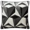 Jenson Geo Velvet Cushion - Grey