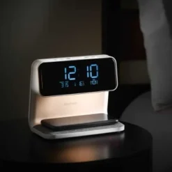 Goodmans Wireless Charging Alarm Clock -Cheap Warm House Furnish Store 373397 goodmans alarm clock with wireless charging and nightlight 2