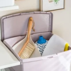 B&M Waffle Clip Box 25.5L - Blush -Cheap Warm House Furnish Store 375471 blush 25 5l waffle clip box 3