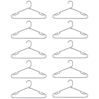 B&M Jumbo Hangers 10pk - Grey 2 B&M Jumbo Hangers 10pk - Grey - Image 2