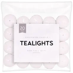 B&M Unscented Tealights 20pk