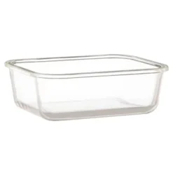 B&M Rectangular Glass Food Containers With Bamboo Lids 2pk -Cheap Warm House Furnish Store 376824 2pk regular glass food container2 2