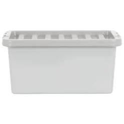 B&M Storage Box With Lid 11L - Graphite -Cheap Warm House Furnish Store 377031 11l storage box grey 4