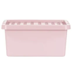 B&M Storage Box With Lid 11L - Dusty Pink -Cheap Warm House Furnish Store 377033 11l storage box dusty pink