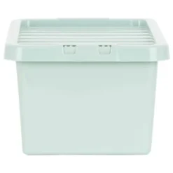 B&M Storage Box With Lid 11L - Sage -Cheap Warm House Furnish Store 377036 11l storage box sage 2