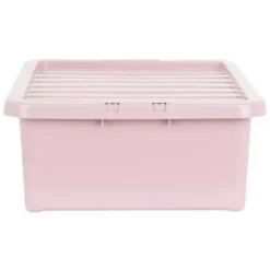 B&M Under Bed Storage Box 32L - Dusty Pink -Cheap Warm House Furnish Store 377038 under bed storage box 32l dusty pink 2
