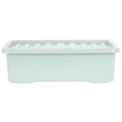 B&M Under Bed Storage Box 32L - Sage -Cheap Warm House Furnish Store 377040 under bed storage box 32l sage