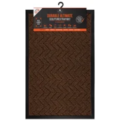 B&M Ultimate Trap Mat 55 X 85cm - Brown -Cheap Warm House Furnish Store 379122 durable ultimate sculpted trap mat 55x85cm brown